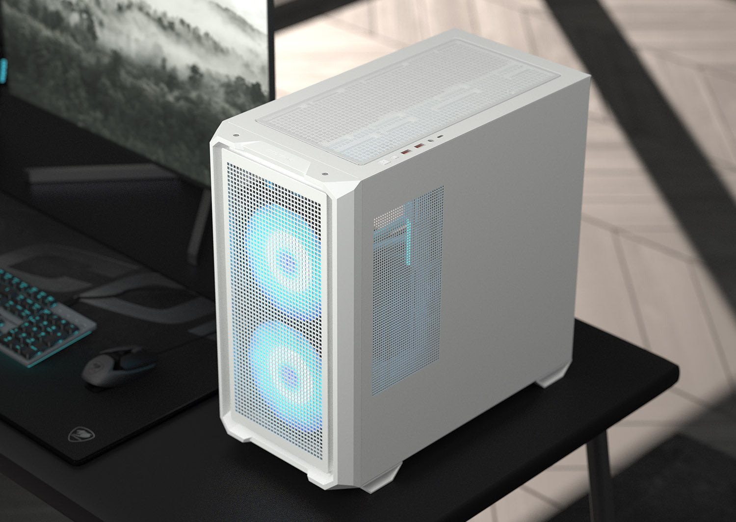 Boîtier PC MX600 Mini RGB Blanc