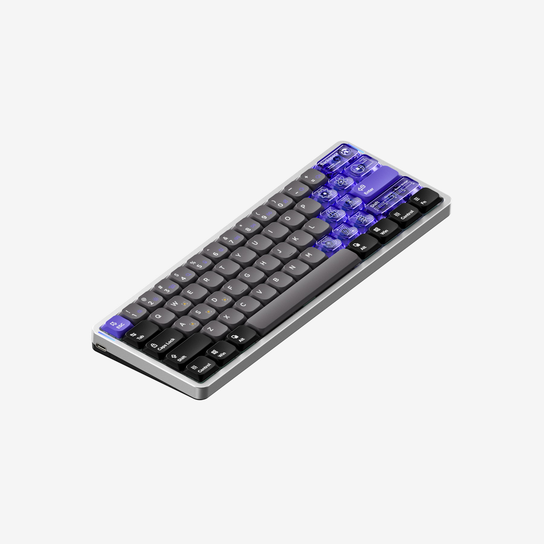 Air60 HE - Silver - Low Profile Magnetic Jade PRO