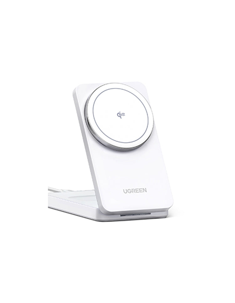 2-in-1 Wireless Charger for iPhone + AirPods - White