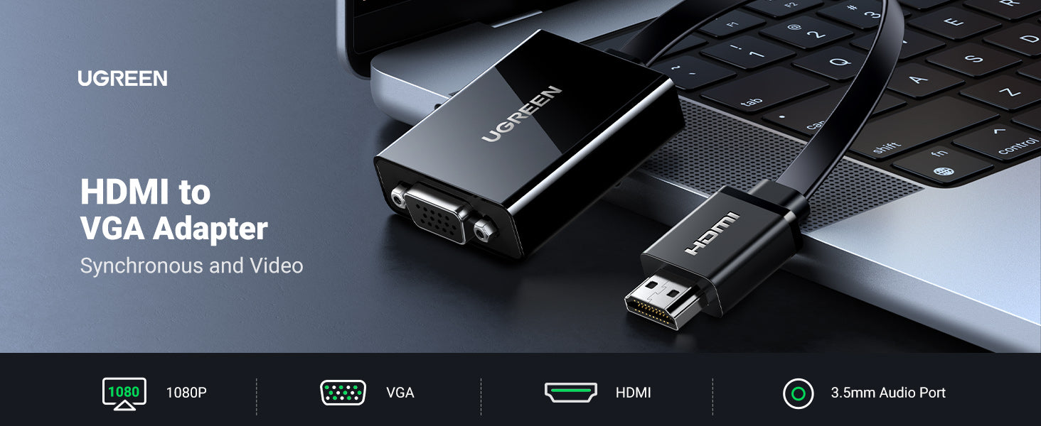 UGREEN HDMI to VGA Converter with Audio