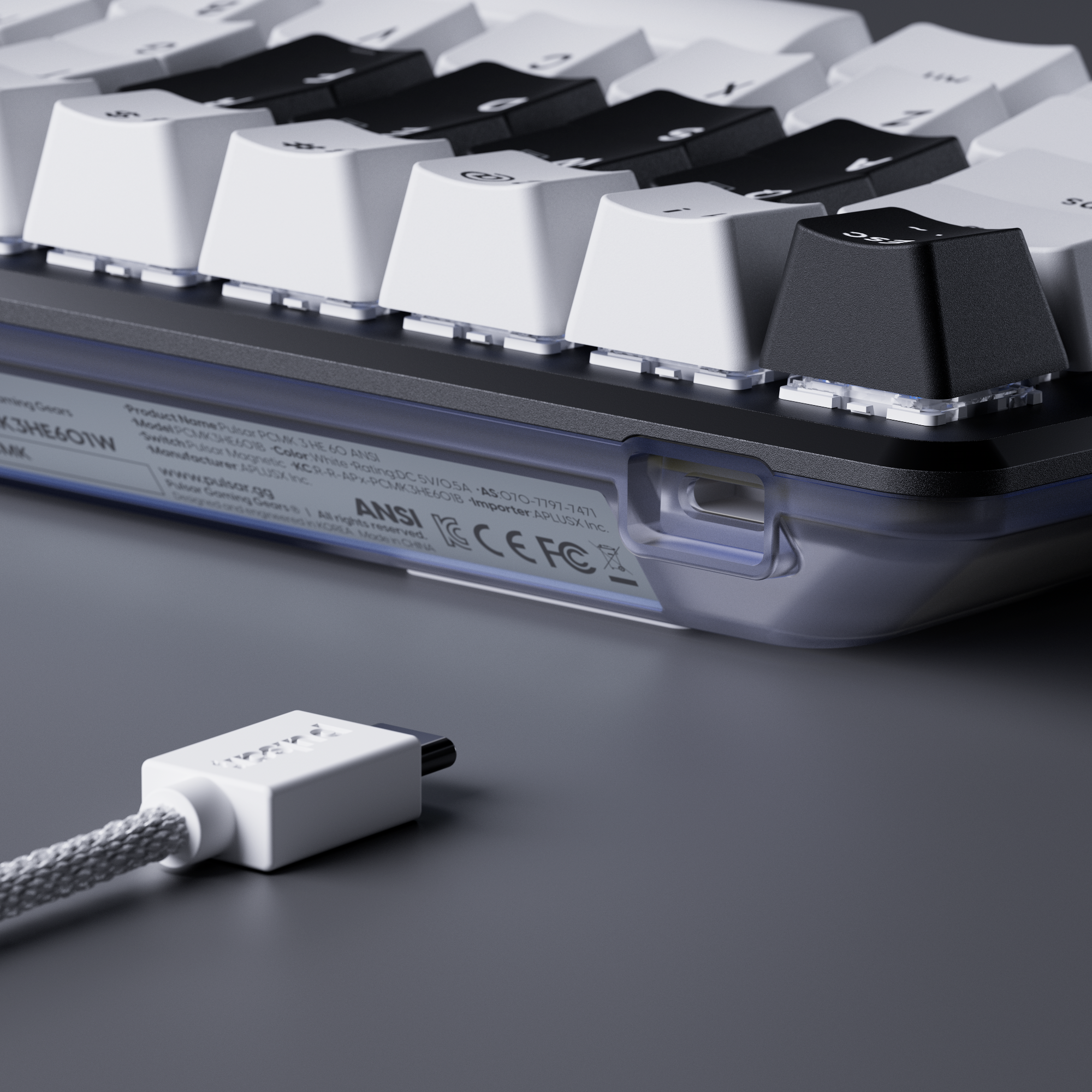 PCMK 3 HE 60 - Hall Effect Keyboard - White