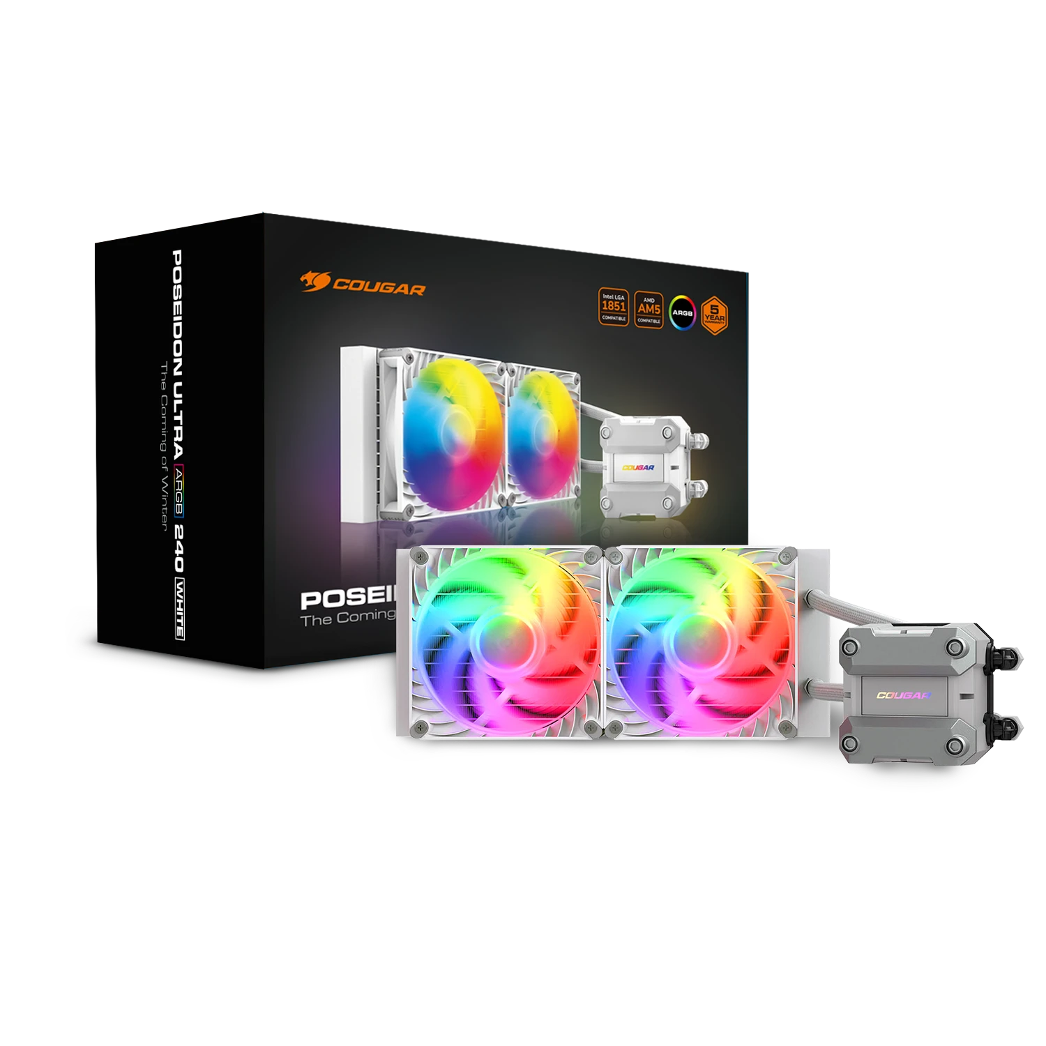 Poseidon Ultra 240 ARGB WHITE - Liquid Cooling