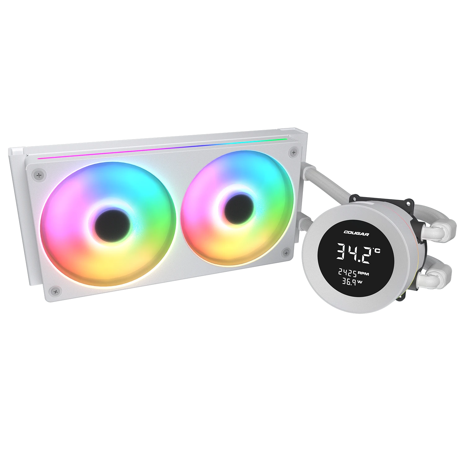 Poseidon Vistek 240 ARGB Blanc - Refroidissement liquide