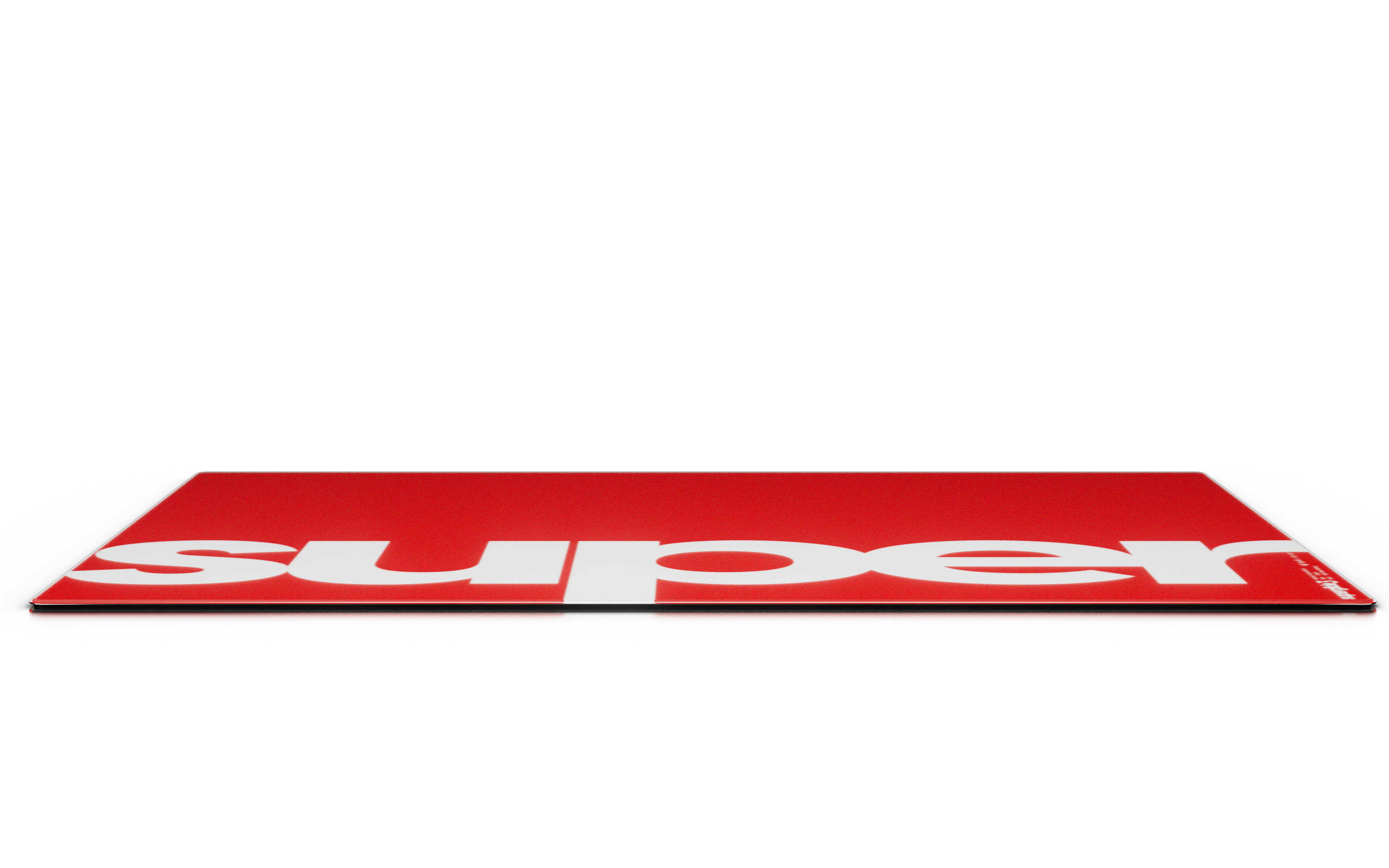 Superglide3 Glass Mousepad - Large - Red