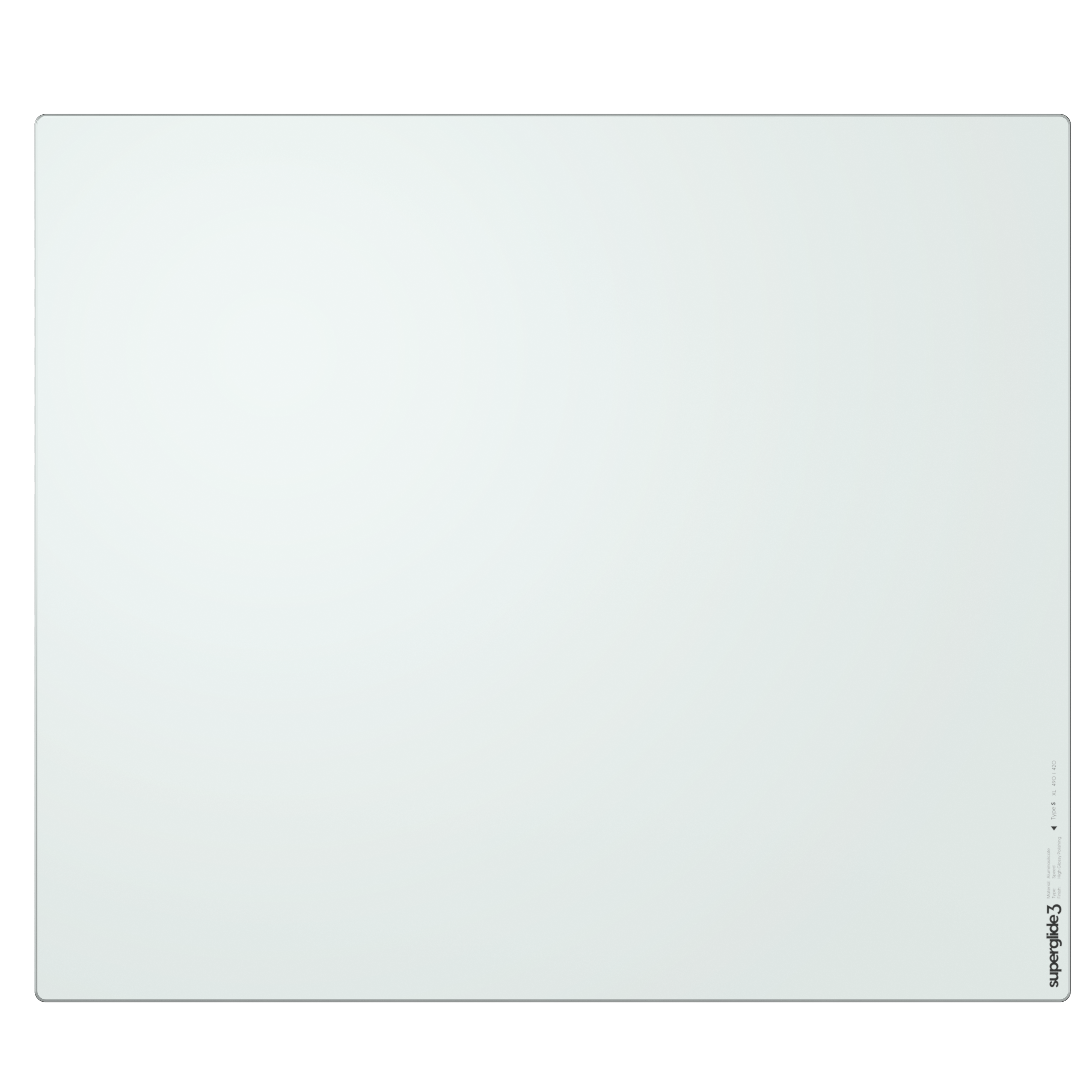 Superglide3 Glass Mousepad - XL - White