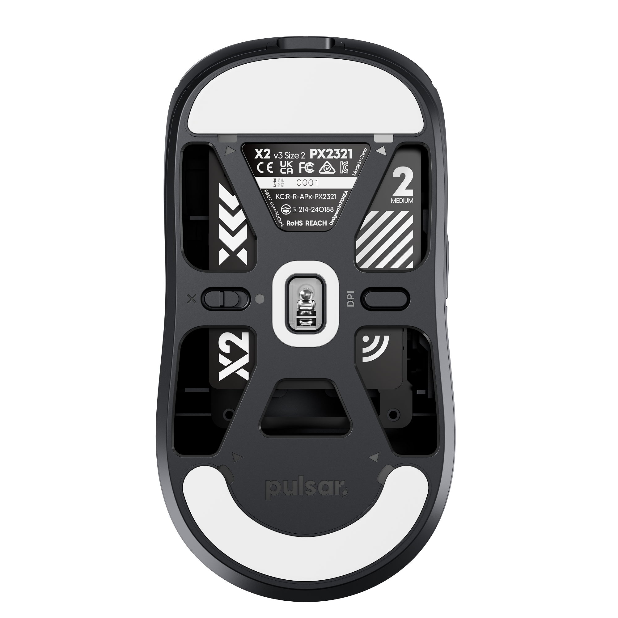 X2 V3 Wireless - Size 2 (Medium) - Black