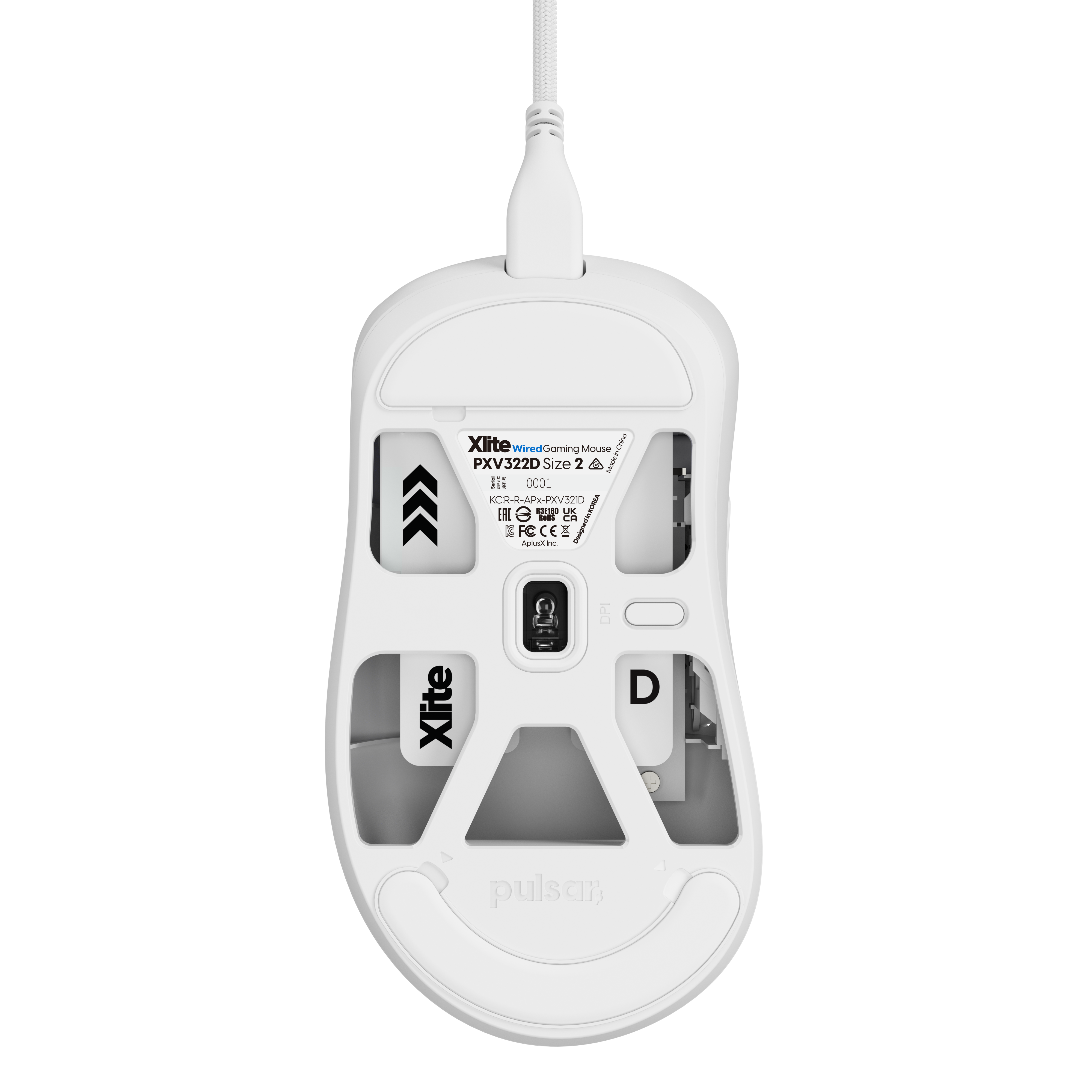Xlite V3 Wired - Medium Size - White