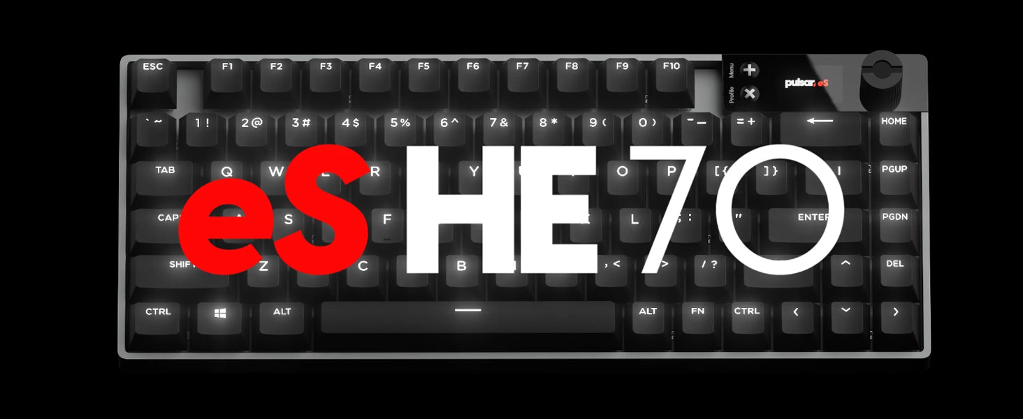 eS HE 70 - Hall Effect Keyboard - Black