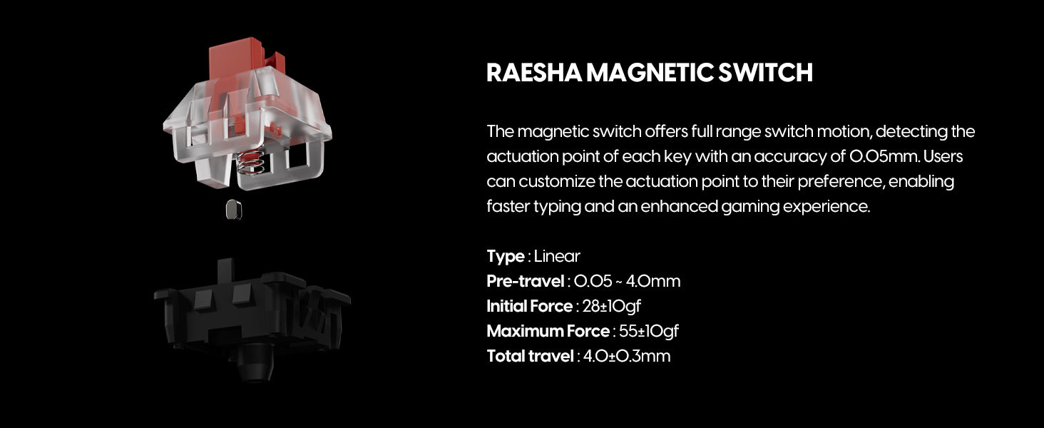 eS HE 70 - Hall Effect Keyboard - Black