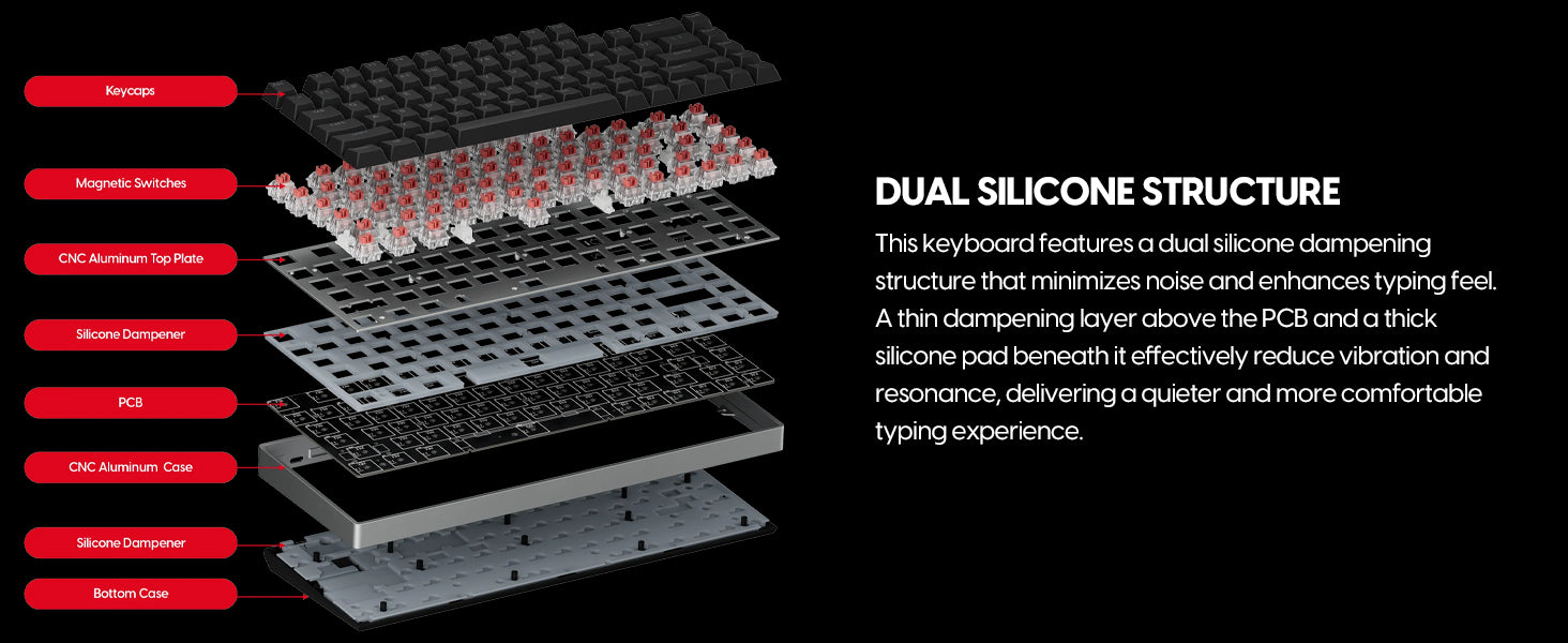 eS HE 70 - Hall Effect Keyboard - Black