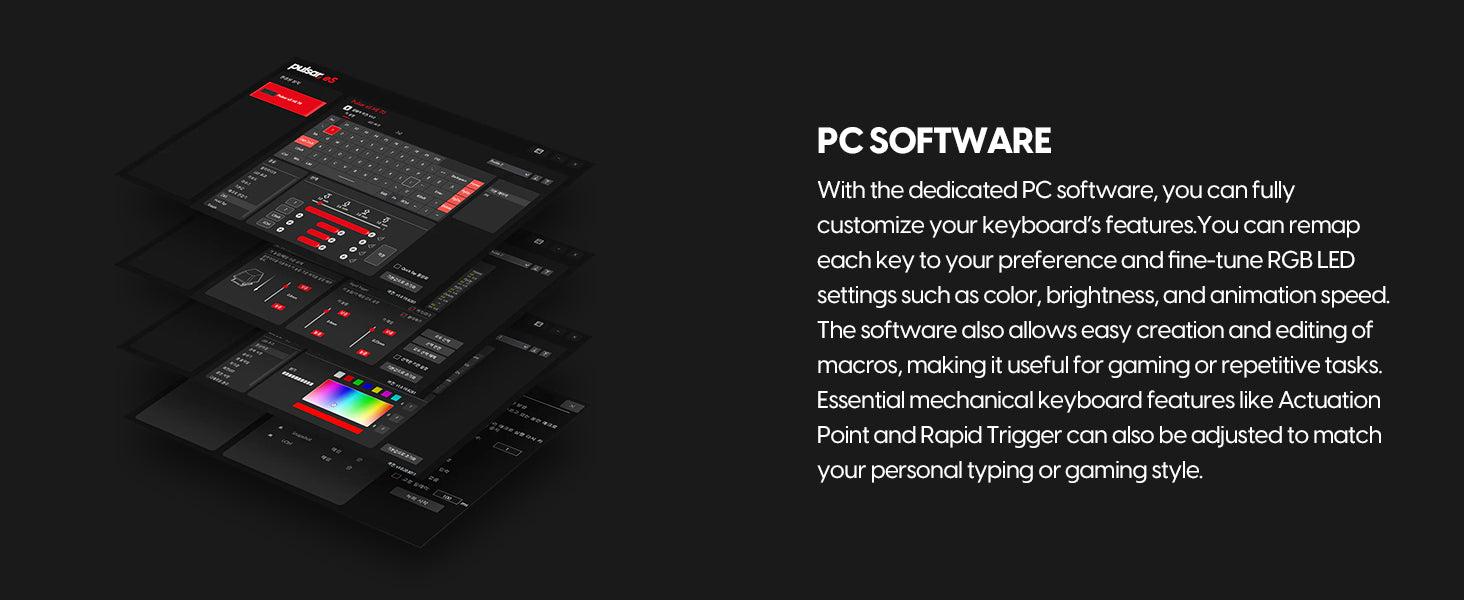 eS HE 70 - Hall Effect Keyboard - Black