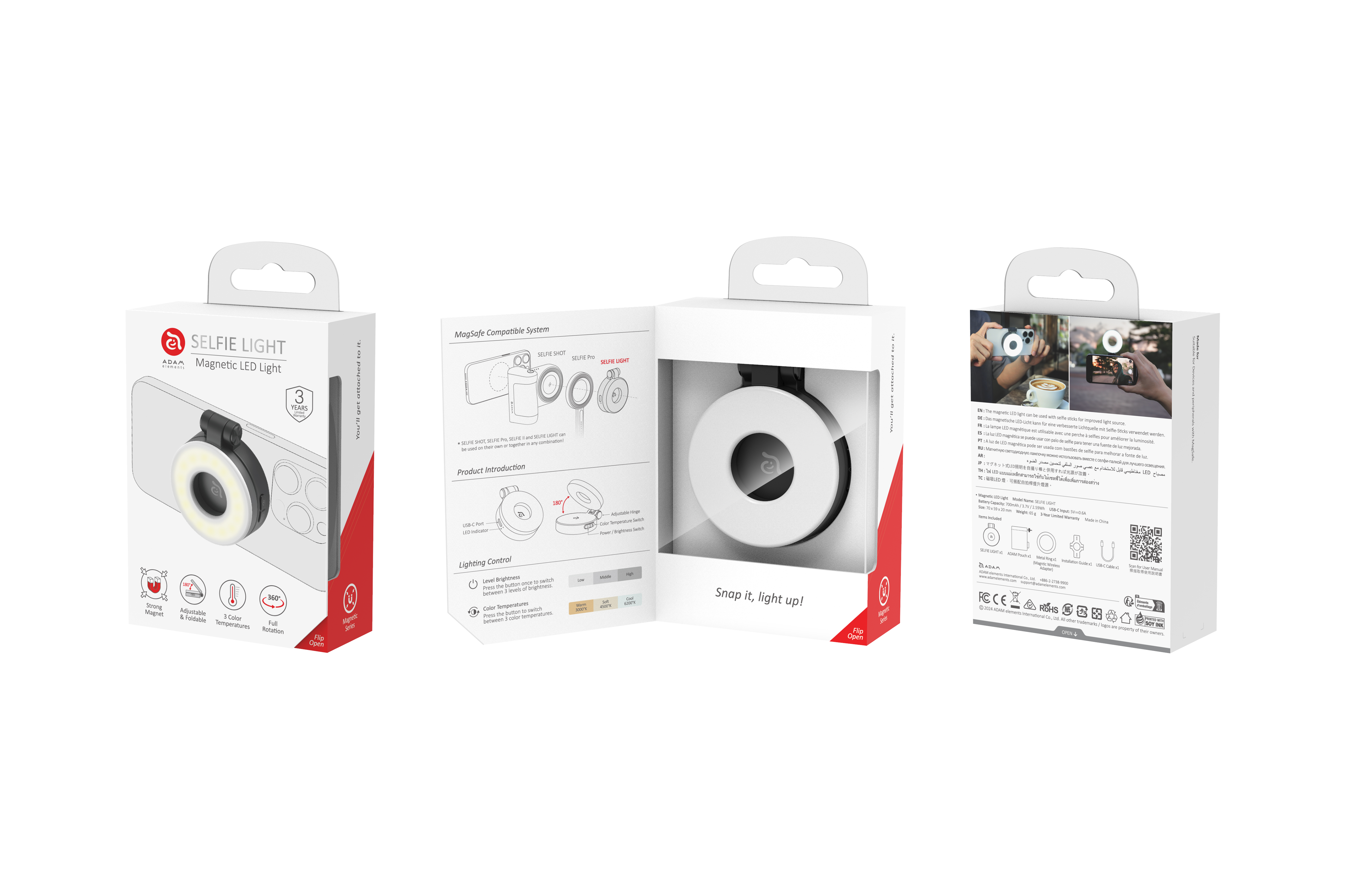 Lampe SELFIE - Lampe LED magnétique