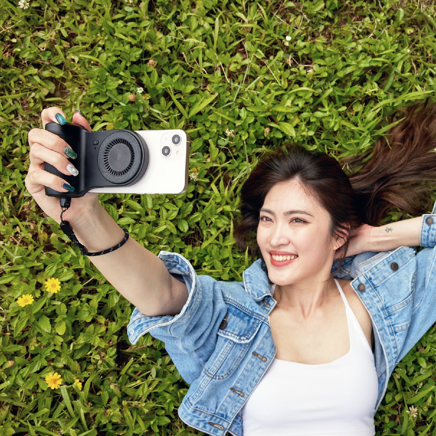 Prise de vue SELFIE - Poignée magnétique avec batterie externe (5 000 mAh)