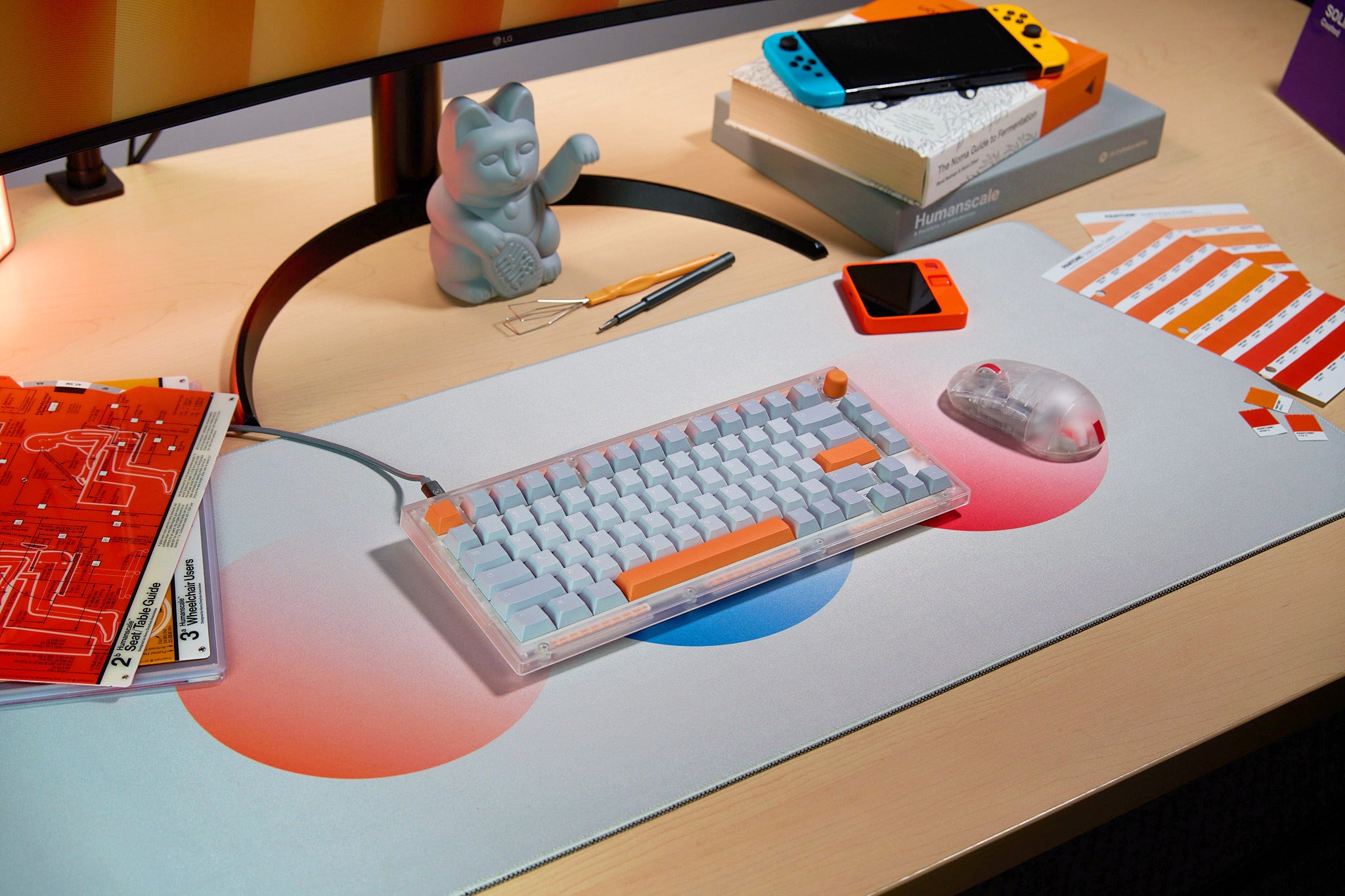 Si75-HE Hall-Effect Keyboard - Orange