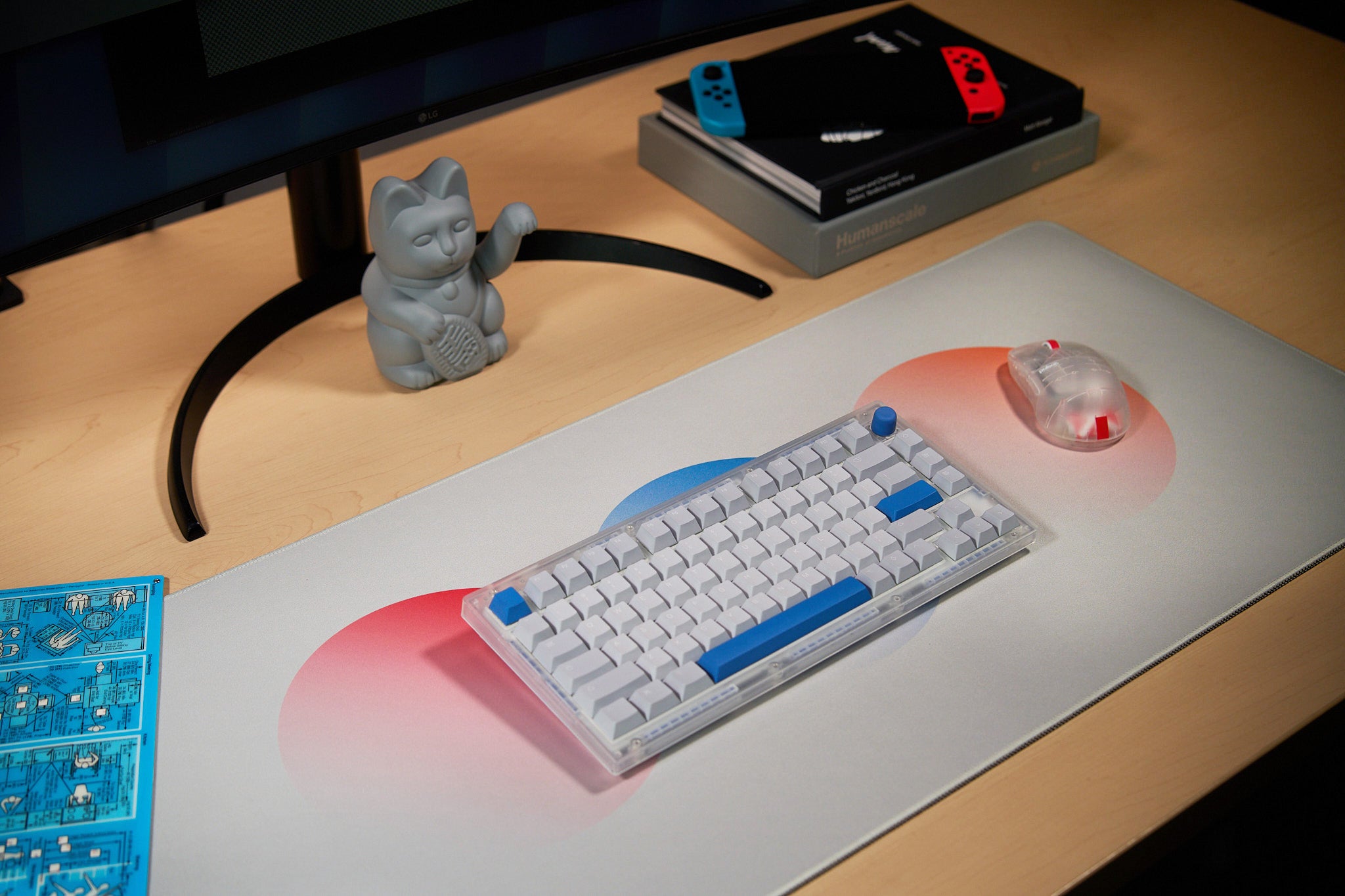 Si75-HE Hall-Effect Keyboard - Blue