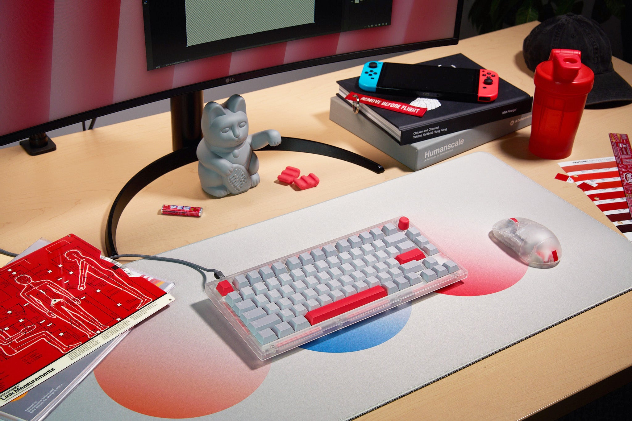 Si75-HE Hall-Effect Keyboard - Red