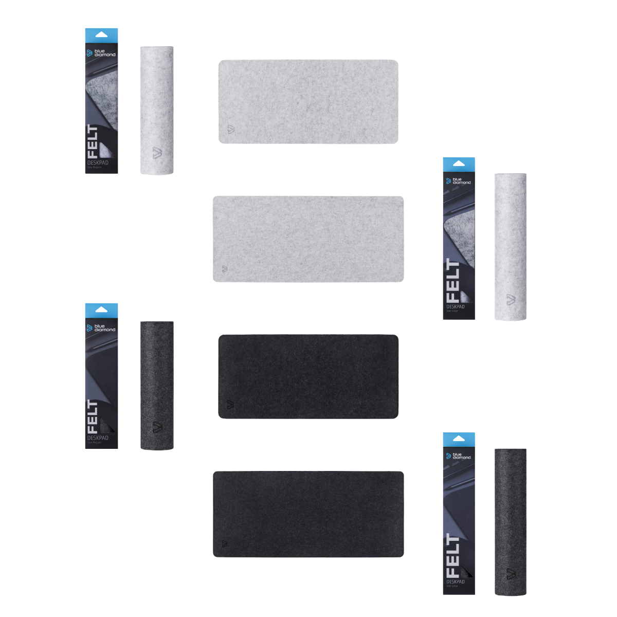Colis de bienvenue n°1 - Lot de tapis de bureau en feutre