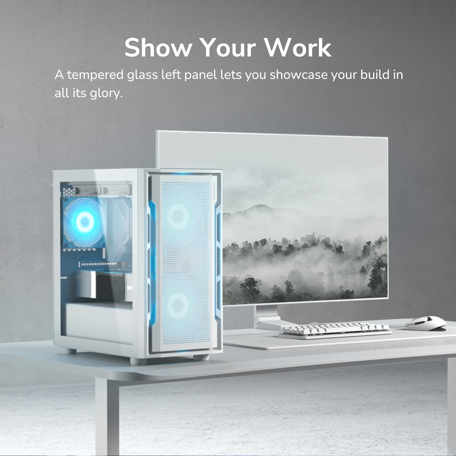 Uniface Mini RGB Blanc - Boîtier PC