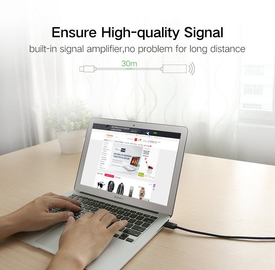 USB 2.0 Active Extension Cable With Chipset - 20M