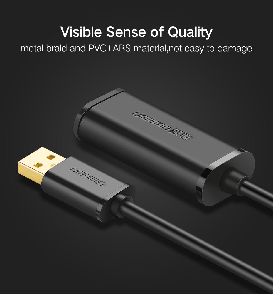 USB 2.0 Active Extension Cable With Chipset - 20M