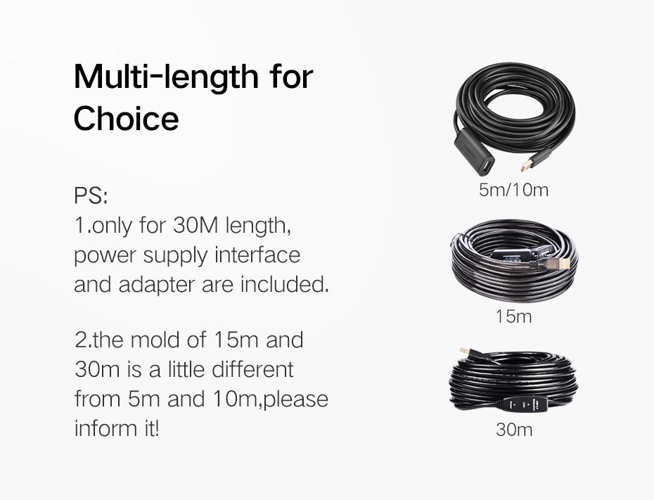 USB 2.0 Active Extension Cable With Chipset - 20M