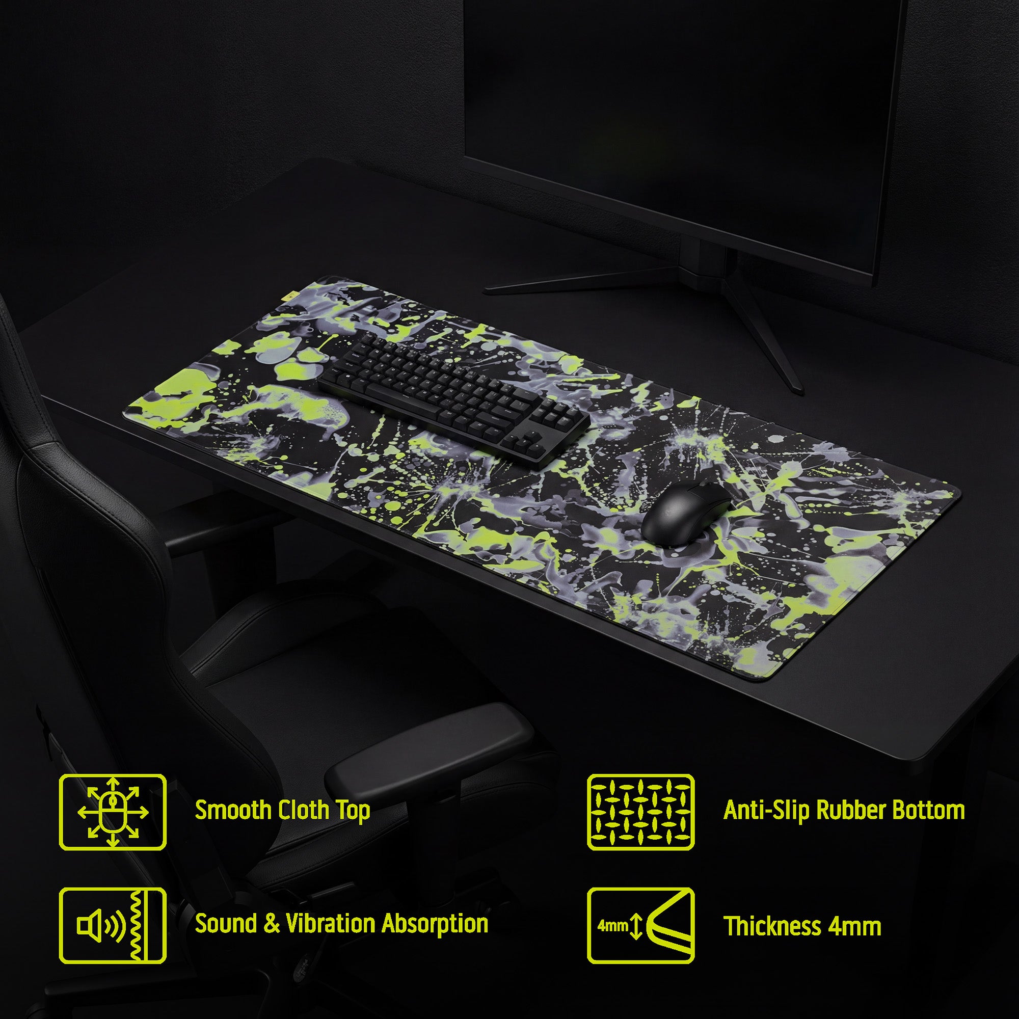 Cloth Deskpad - Splatter - Acid Rewind