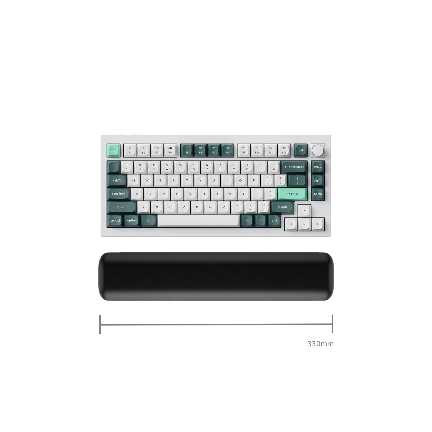 Comfort Gel Wrist Rest - PU leather - Compact