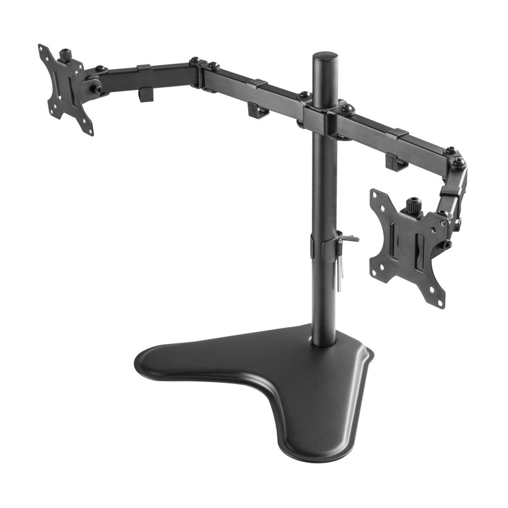 Double Joint Monitor Arm for 2 Monitors 13-32'' with base