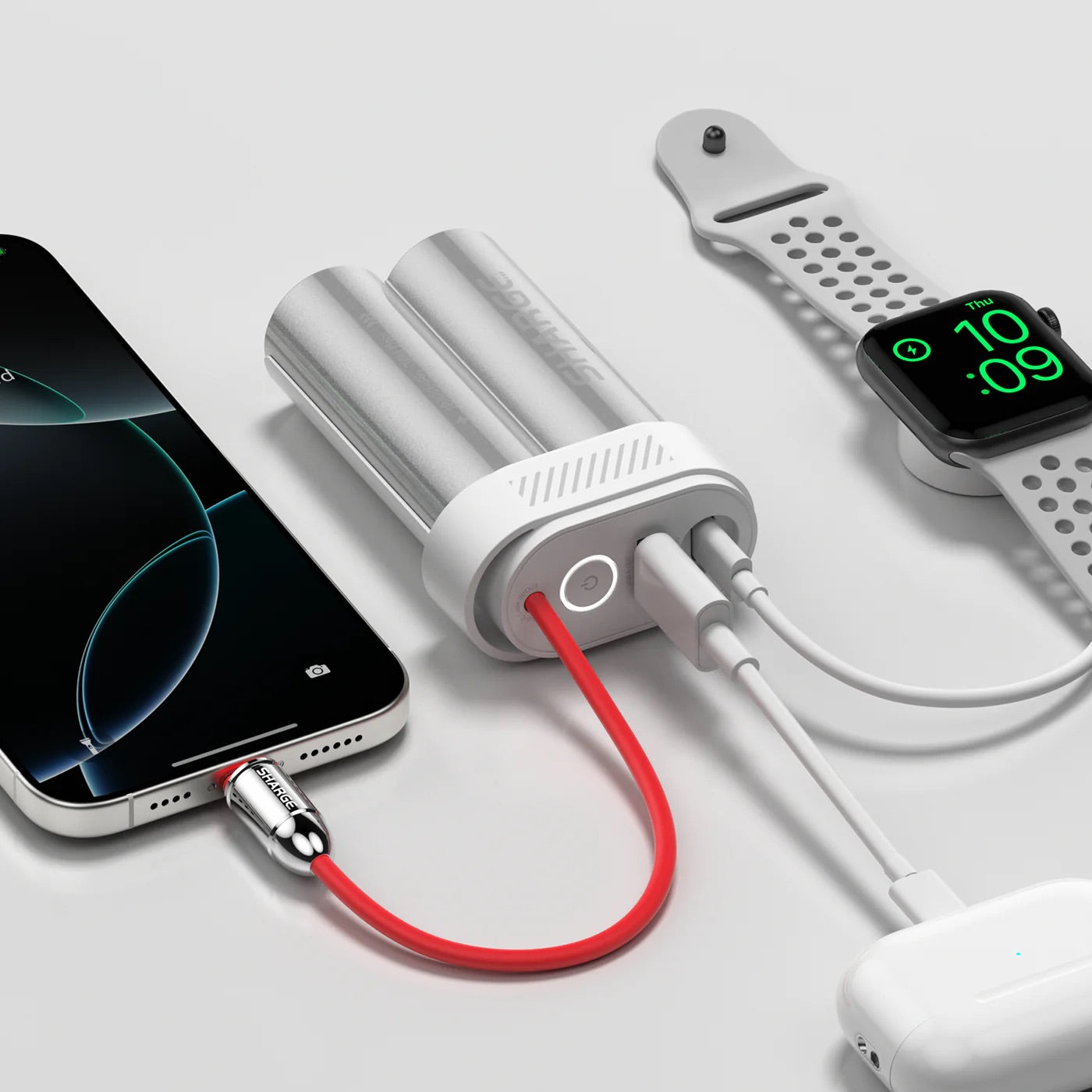 Pouch Mini - 30W -10000 mAH Power Bank - Grey