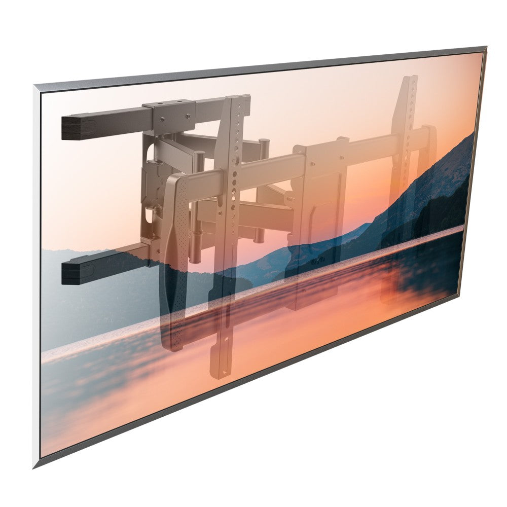 Support mural à double bras entièrement mobile pour téléviseur LCD 42-75''