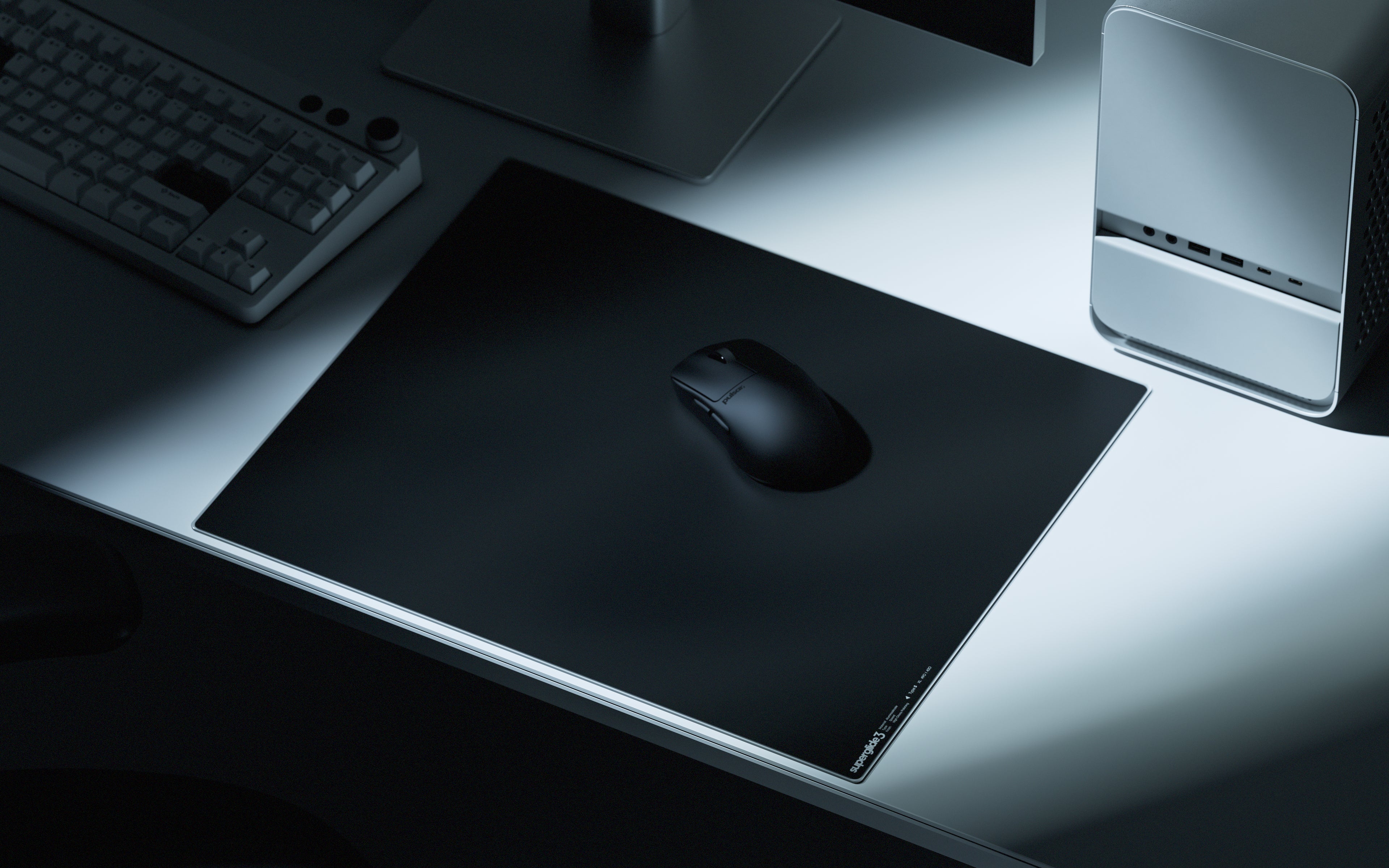 Tapis de souris en verre Superglide3 - XL - Noir