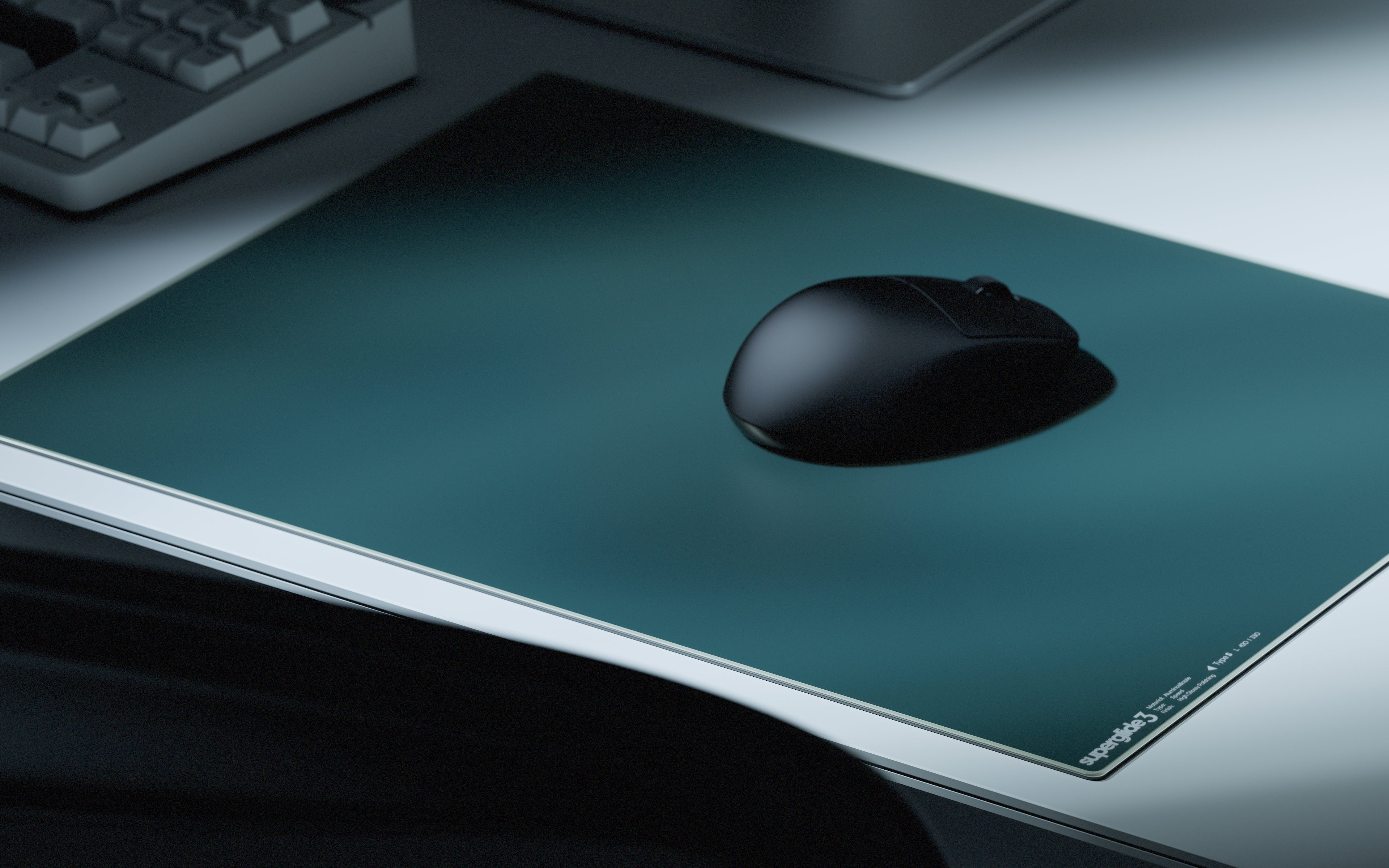 Tapis de souris en verre Superglide3 - Grand - Vert