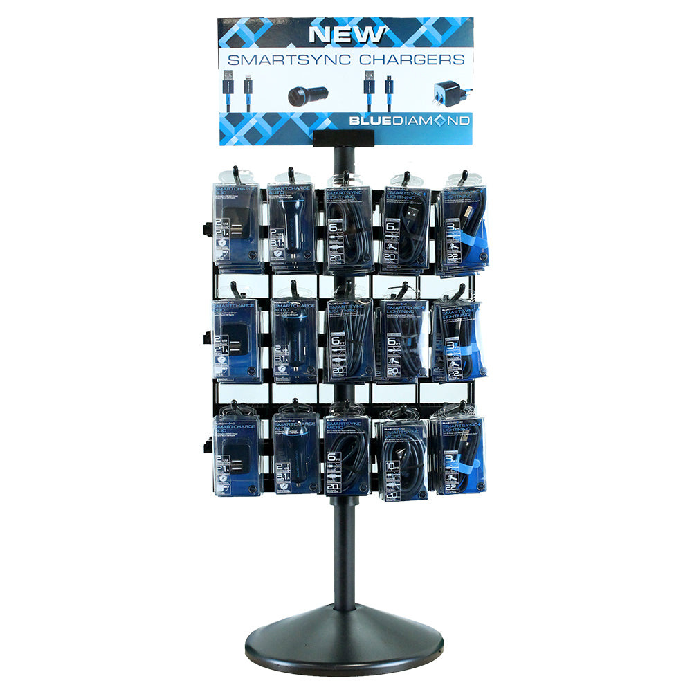 Présentoir rotatif POP - 24Hx9W, BK