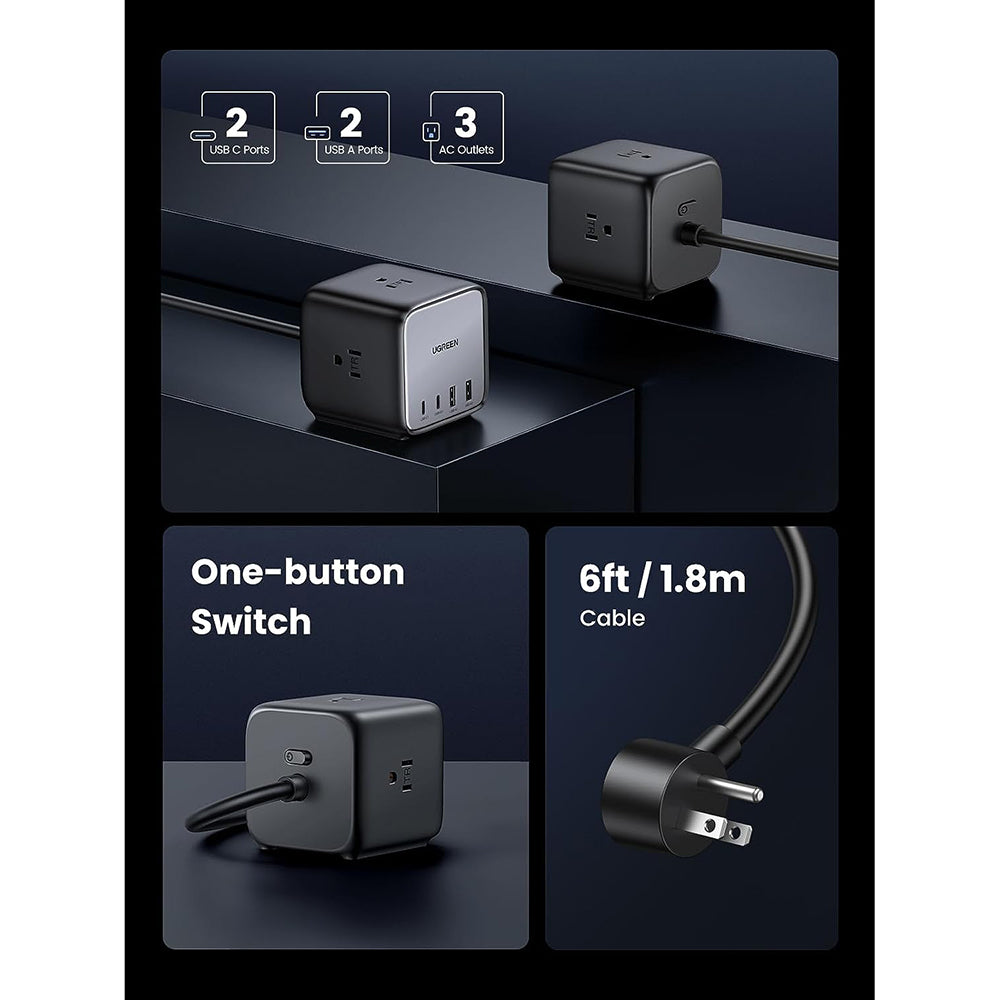 DigiNest Cube Power Strip (3 AC outlets + 65W 2A2C)