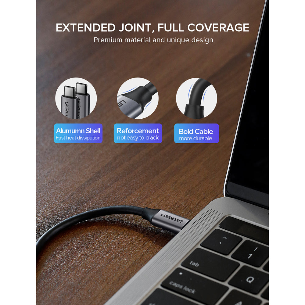 Câble de données USB-C 3.1 mâle vers mâle GEN1 3A