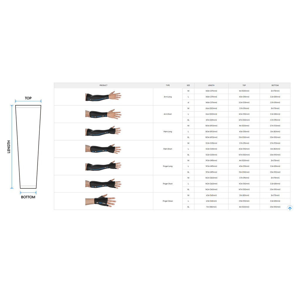 eS ARM SLEEVE Finger Glove Large Black