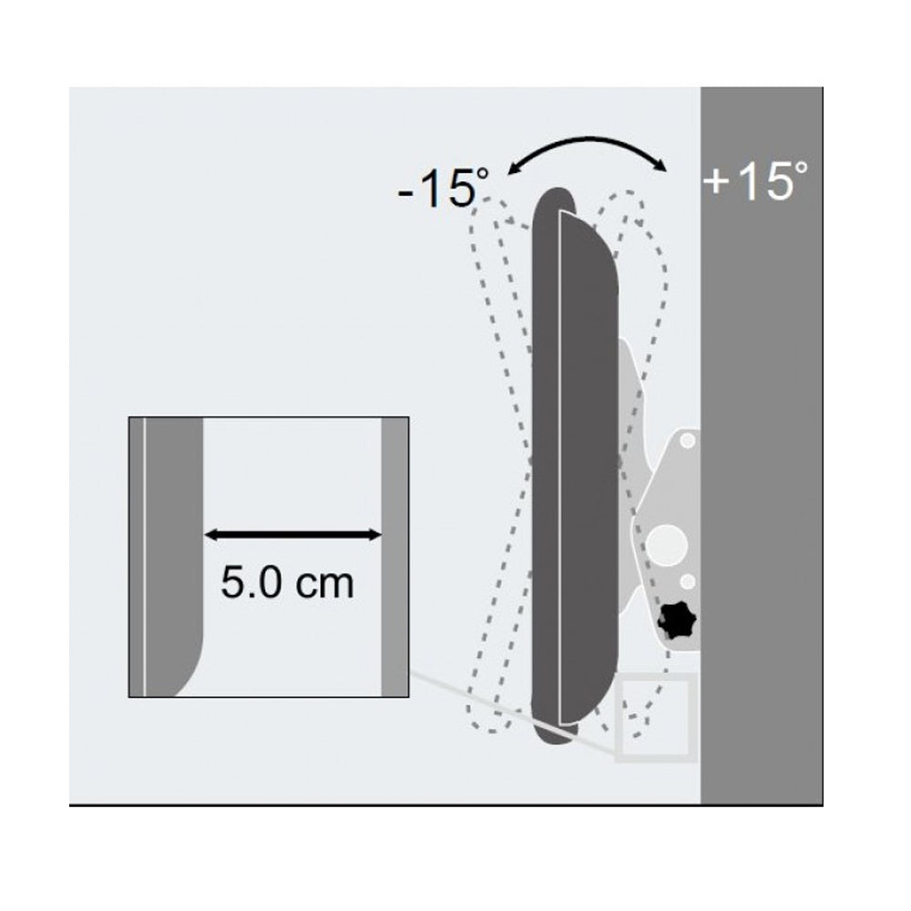 Support mural inclinable pour téléviseur - 23 à 55 pouces