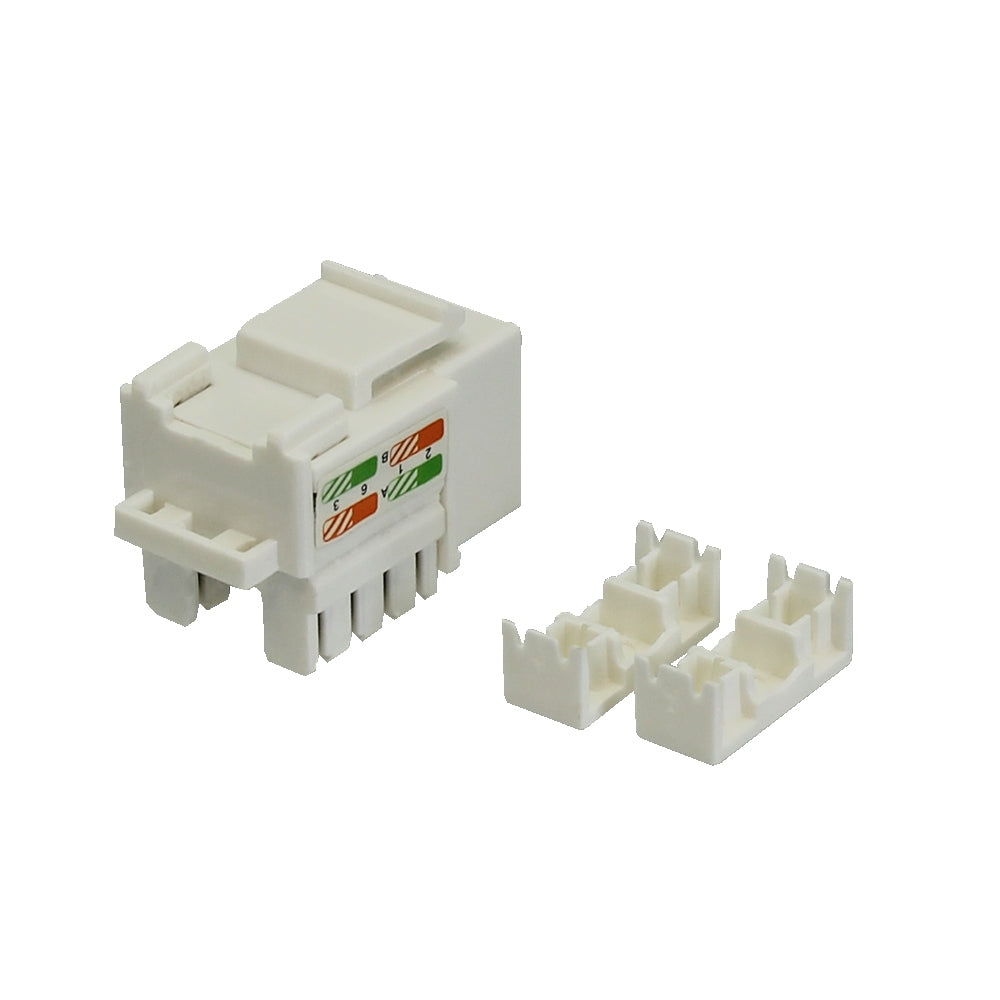 Prise Keystone Cat6 RJ45 - Blanc