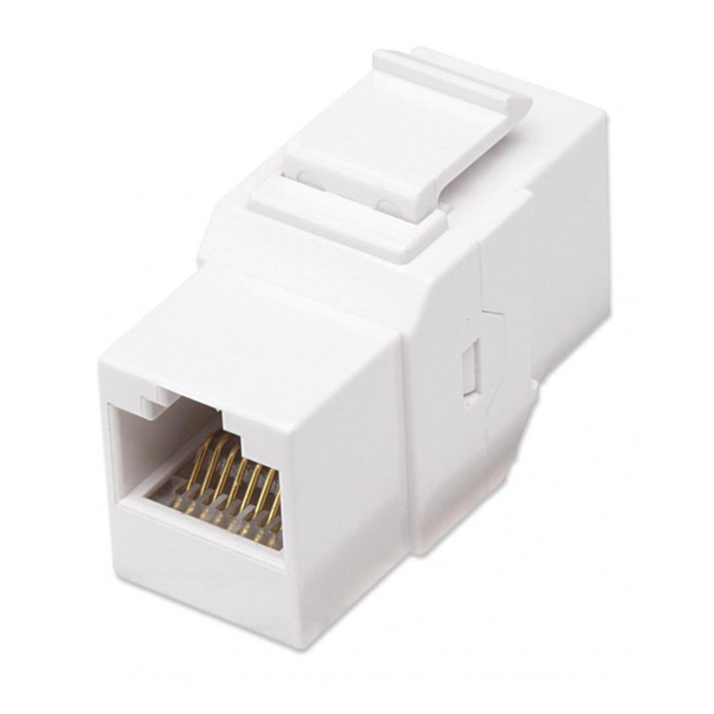 Cat6 Inline Coupler Keystone - White