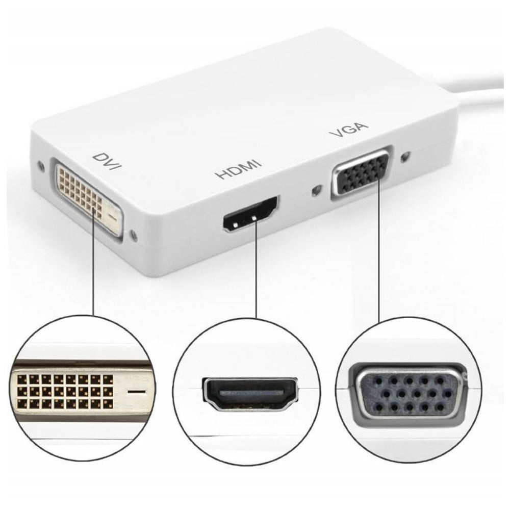3 in 1 Mini DisplayPort to HDMI/DVI/VGA