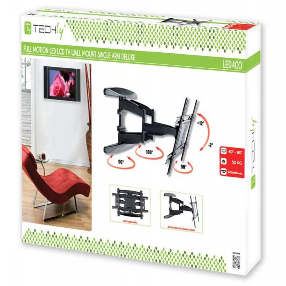 Support mural ultra fin avec niveau - 40 à 80 pouces