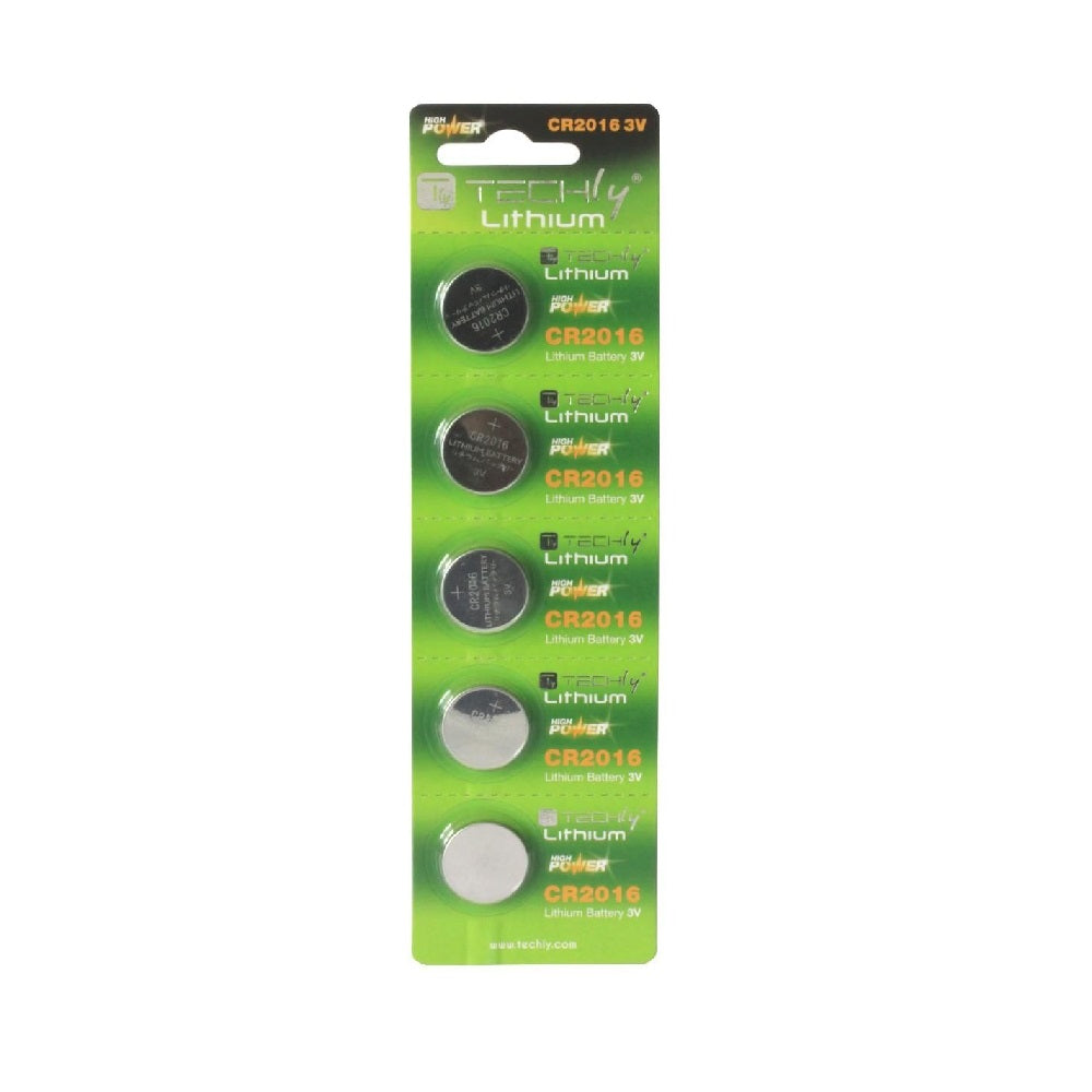 Lithium CR2016 Batteries, 5 Pack