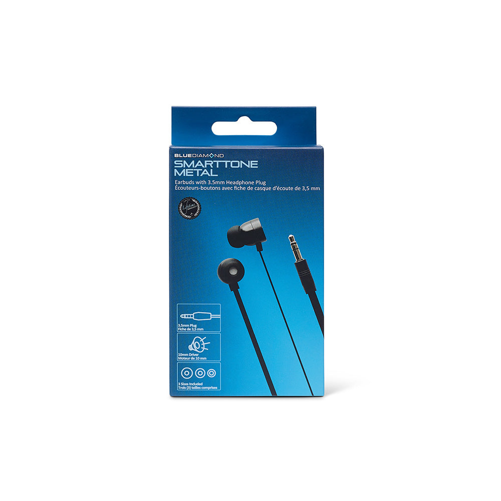 Écouteurs SmartTone Metal 3,5 mm - BK