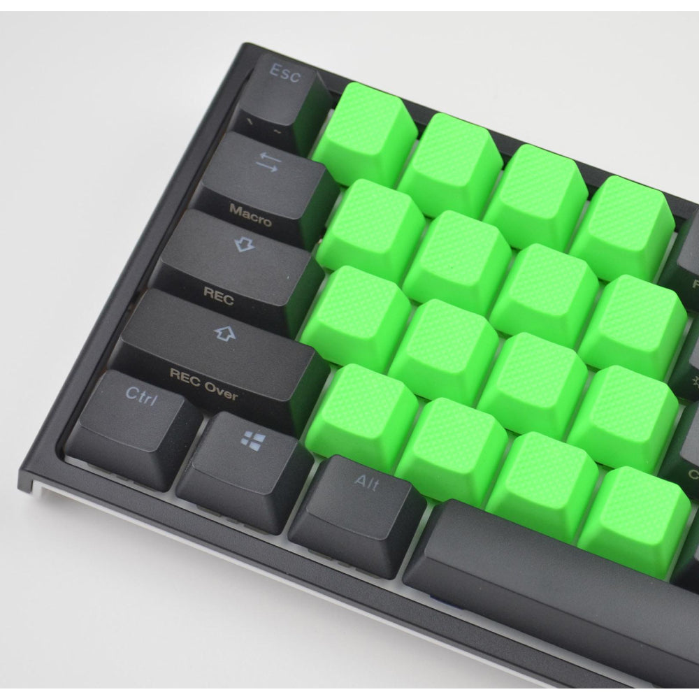 Rubber Keycap Set (18) - Neon Green