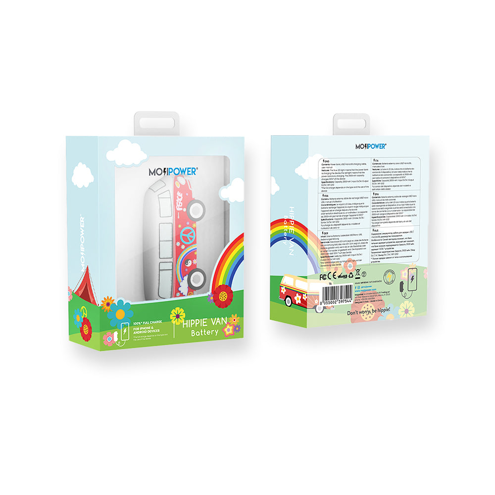Moji Power Bank 2600 MAH - Hippie Van