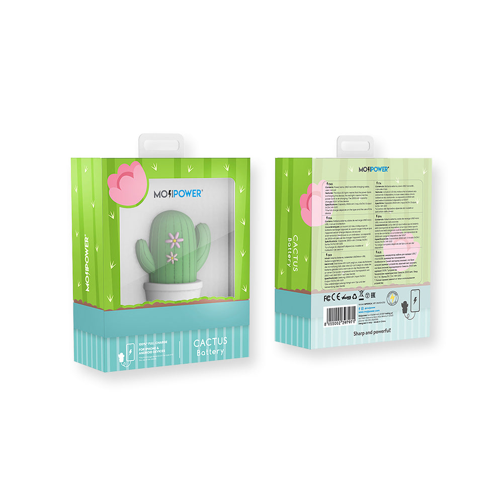 Moji Power Bank 2600 MAH - Cactus