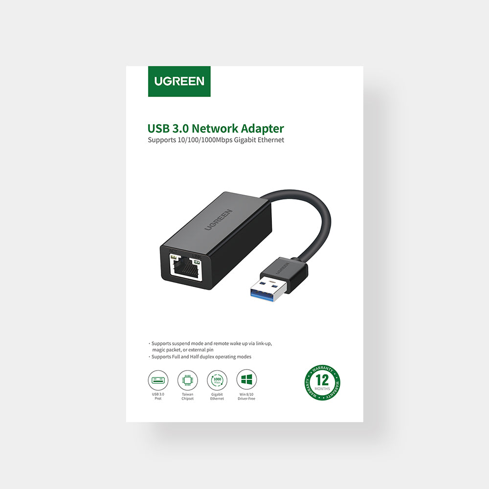 Adaptateur USB A 3.0 vers Gigabit Ethernet