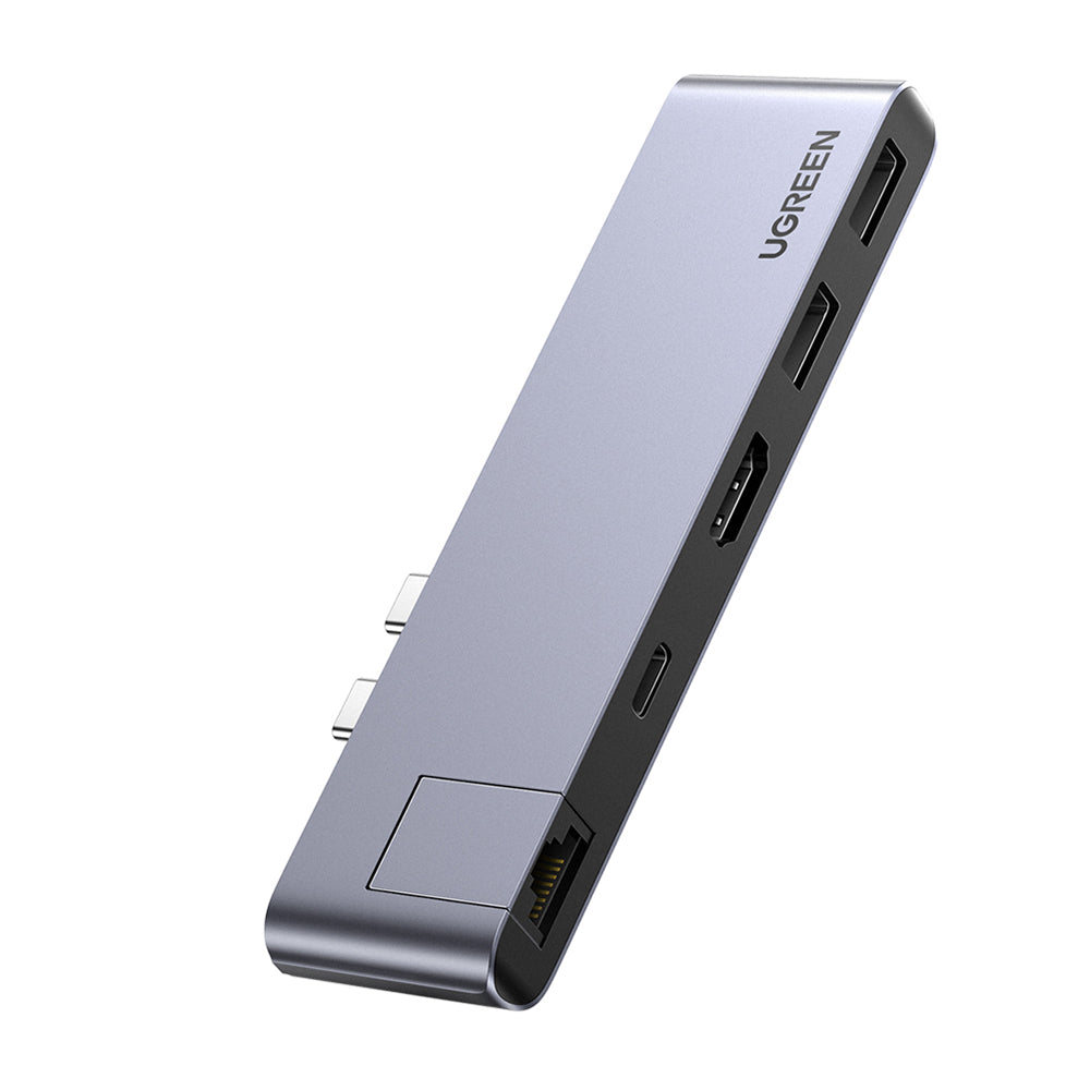 Dual USB-C Hub - USBA, USBC, HDMI, RJ45