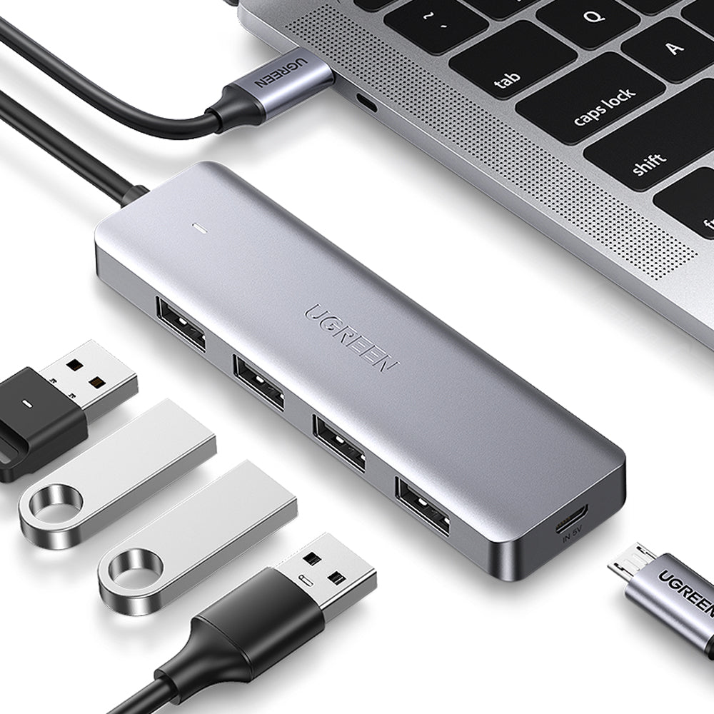 Hub USB C - 4 ports USB A et micro USB