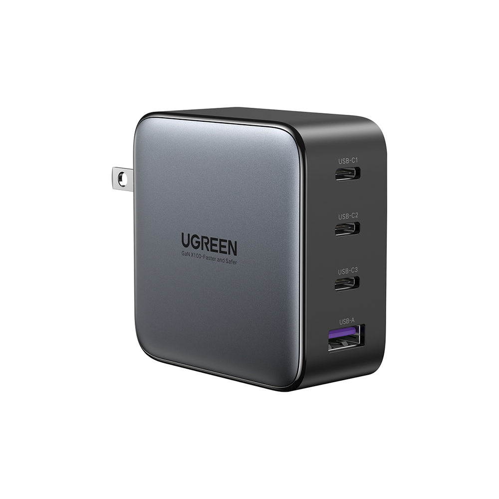 Chargeur rapide GaN 100 W - 3 USB C, 1 USB A